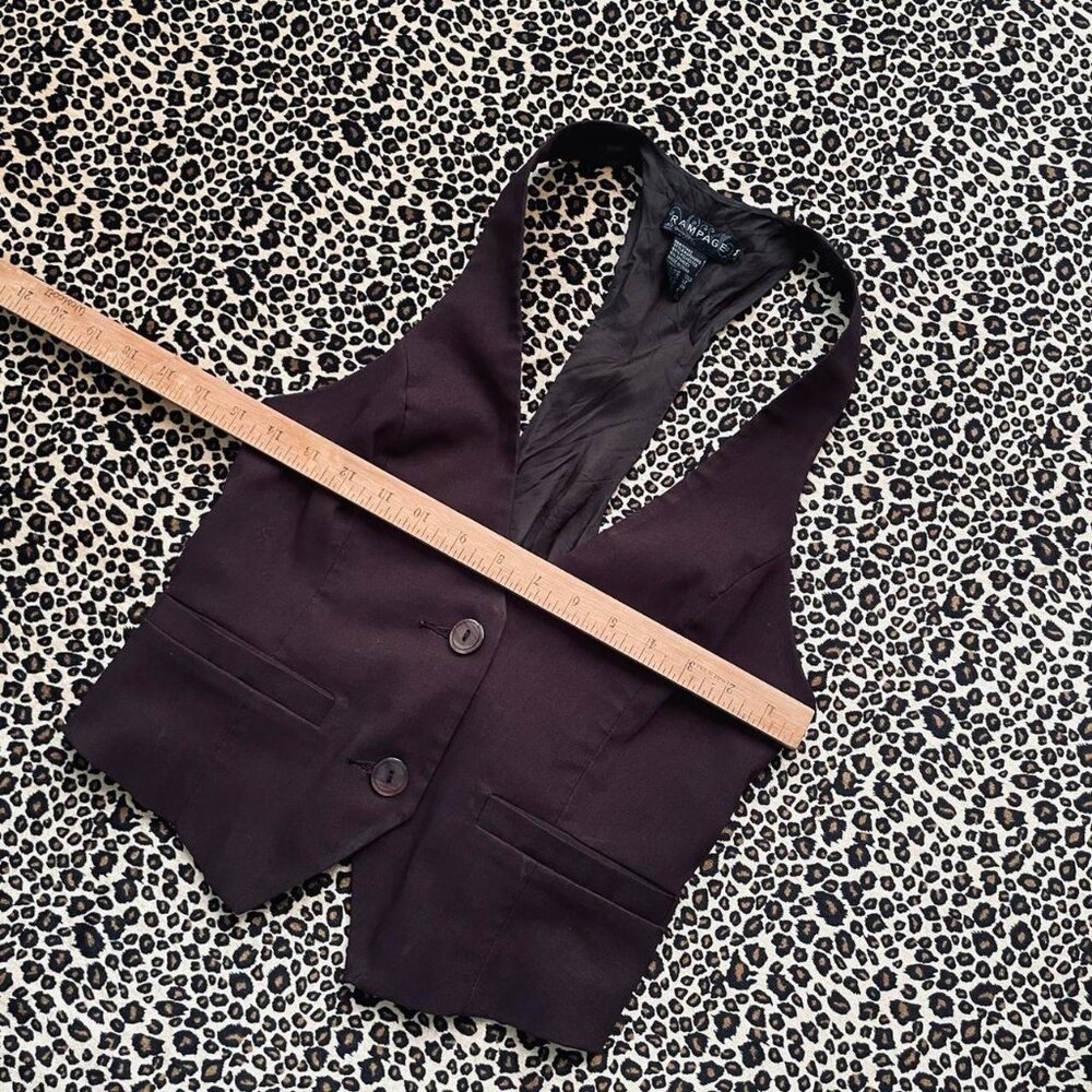 vintage brown crop vest - Picture 5 of 7